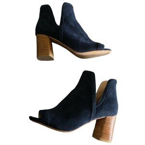 Joe's Jeans Jacim Navy Suede Open Toe Bootie 8.5